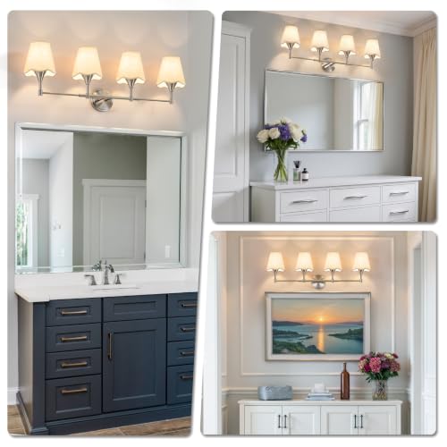 Brushed Nickel Bathroom Vanity Light (Brushed Nickel / 4 LIGHT)