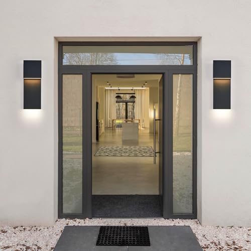 Modern Porch Lights with 2 Pack (2 Count)