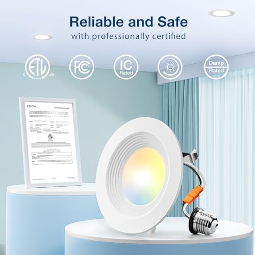 24 Pack 4 inch 5CCT LED Recessed Lighting (24 Count)