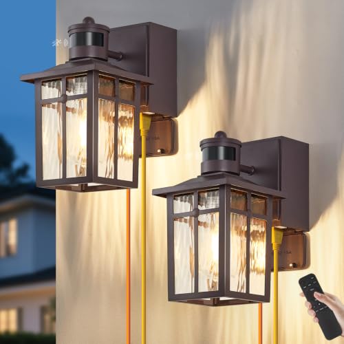 Porch Light with GFCI Outlet with Remote (2 Count)
