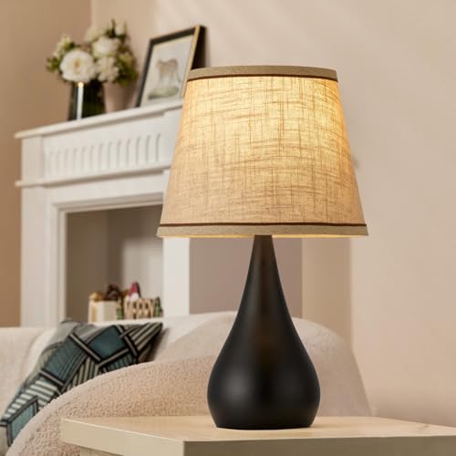 17.3'' Modern Touch Black Table Lamp Set of 2 with 3 Way Dimmable (2 Count)