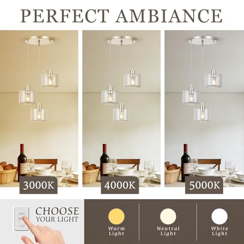Brushed Nickel Dining Room Chandelier Light Fixture