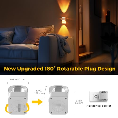 Night Light Color Changing Night Lights Plug into Wall RGB (2 Count)