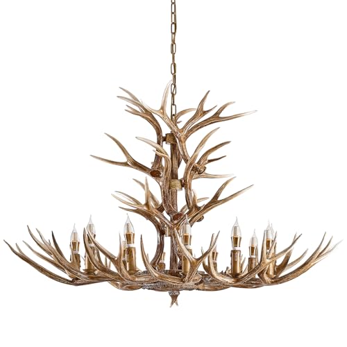 12 Light Antlers Chandelier