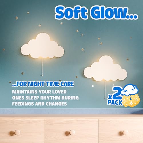 Cloud Lights Floating Cloud Wall Lamps (2 Count)
