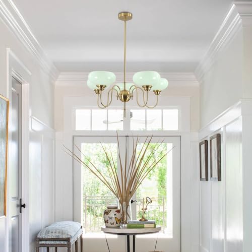 Green Vintage Chandelier 5