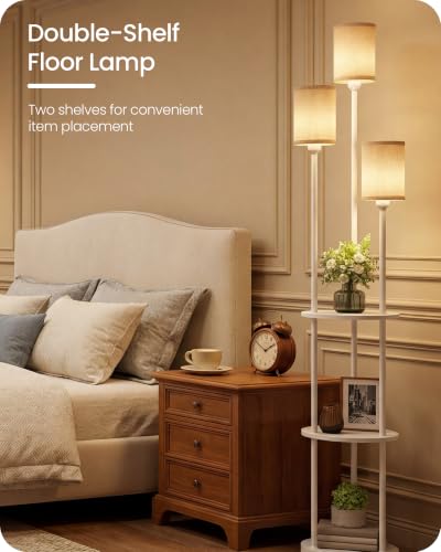 Floor Lamp with Shelves