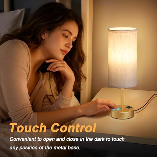 Touch Bedside Lamps for Nightstand