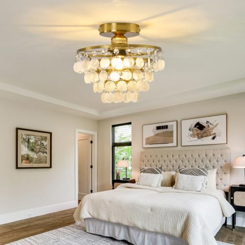 Capiz Shell Ceiling Light