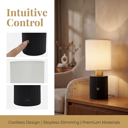 11" Height Modern Cordless Table Lamp
