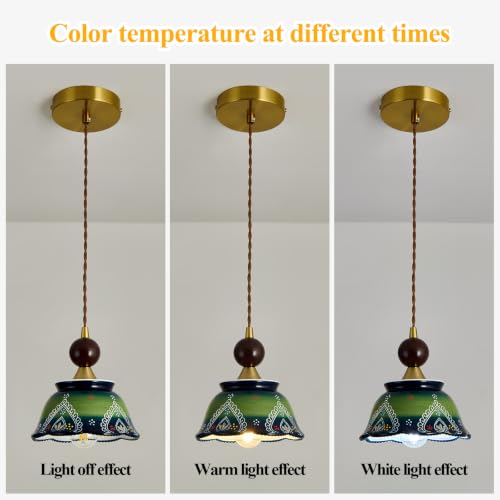 vintage ceramic pendant light 1