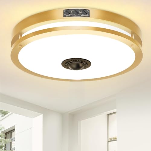 12" LED Motion Sensor Outdoor Ceiling Light Porch Lamp