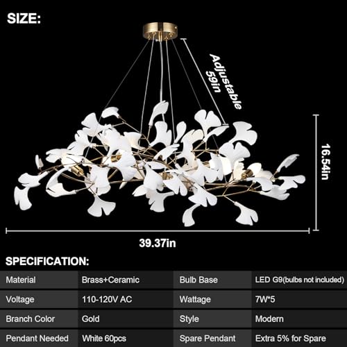 Modern Chandeliers for Dining Room (5 Count)