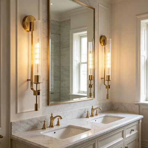 Gold Wall Sconces Set of 2 (2 Count)