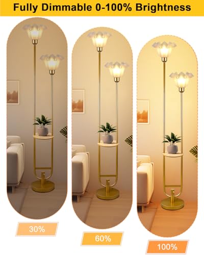 Flower Floor Lamps with Table (3 Count)