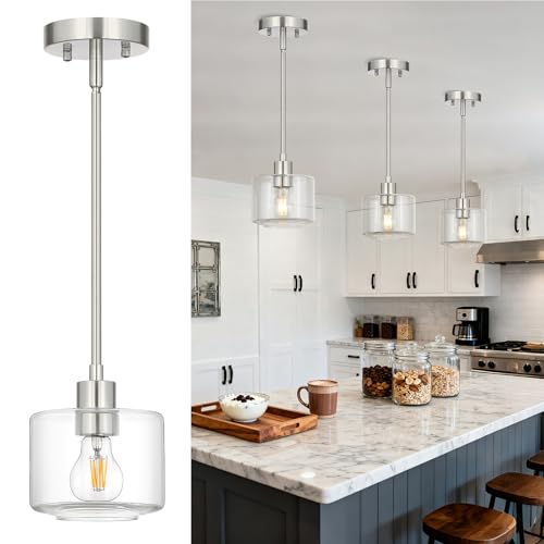 Brushed Nickel Pendant Lights Kitchen Island