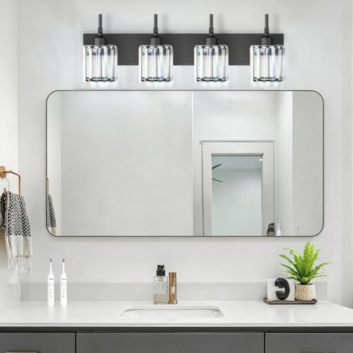 Black Vanity Light (Black / 4-Light)