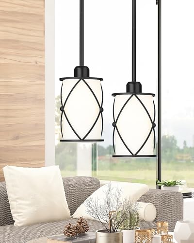 Glass Pendant Lights Kitchen Island (2 Count)
