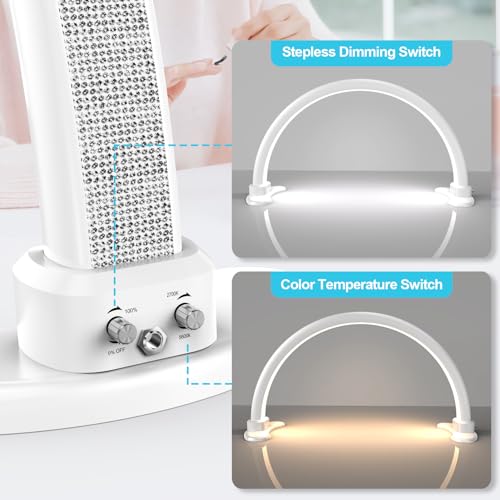 Large Half Moon LED Light for Table Nail Desk Lamp