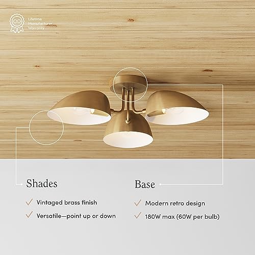 Argo Semi Mount Flush Ceiling Light