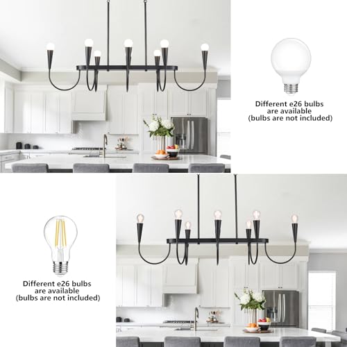 48 Inch Black Industrial Chandelier
