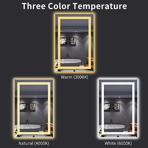 24"X36" LED Bathroom Mirror with Lights