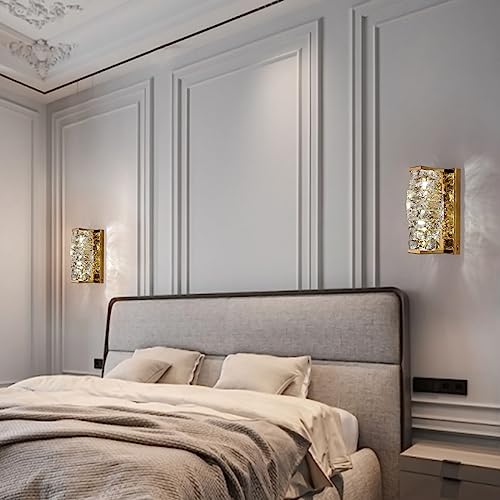 Gold Crystal Wall Sconce
