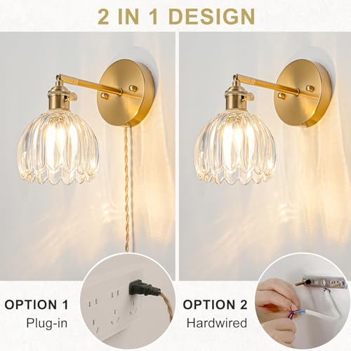 Plug in Wall Sconces Set of 2 (2 Count)