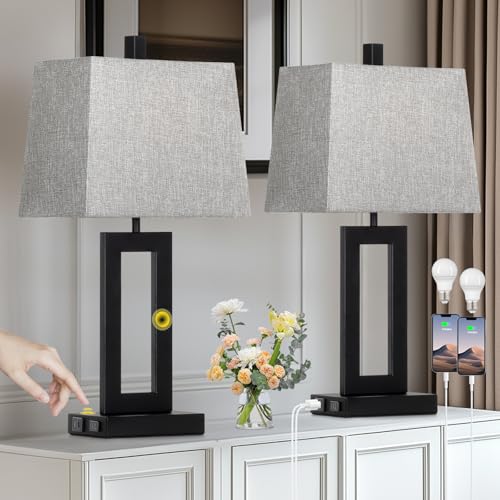 Bedside Table Lamp Set of 2 (2 Count)