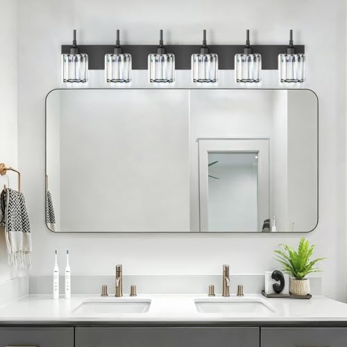Black Vanity Light (Black / 6-Light)