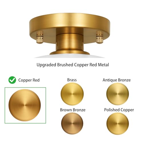 Mid Century Gold Ceiling Light Fixture