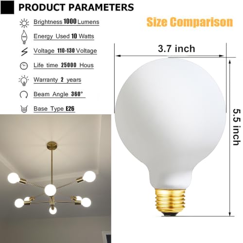 LED Light Bulb G30 Dimmable Flick