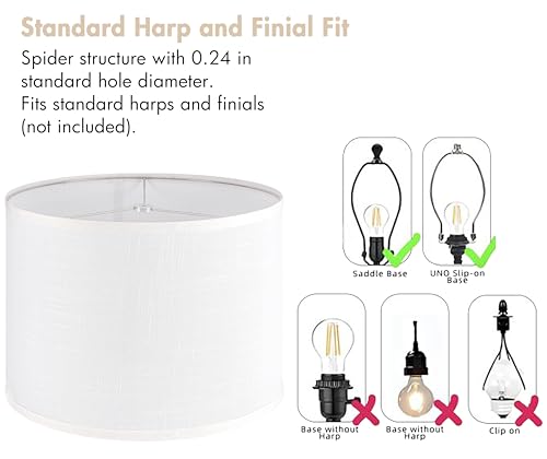 Large Drum Lamp Shade
