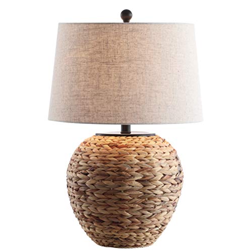 Alaro Table Lamp Woven Water Hyacinth Basket 24.5"