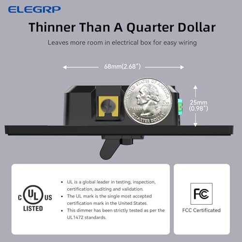 Digital Dimmer Switch for LED (6 Count)