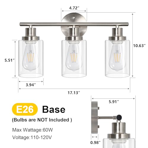 3 Light Vanity Lights