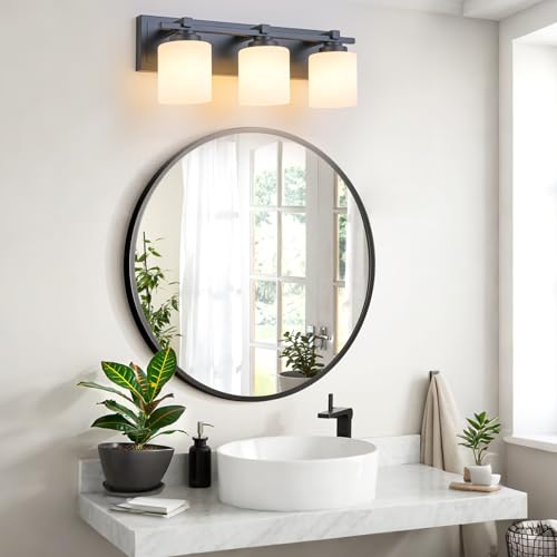 Modern Bathroom Light Fixtures Over Mirror