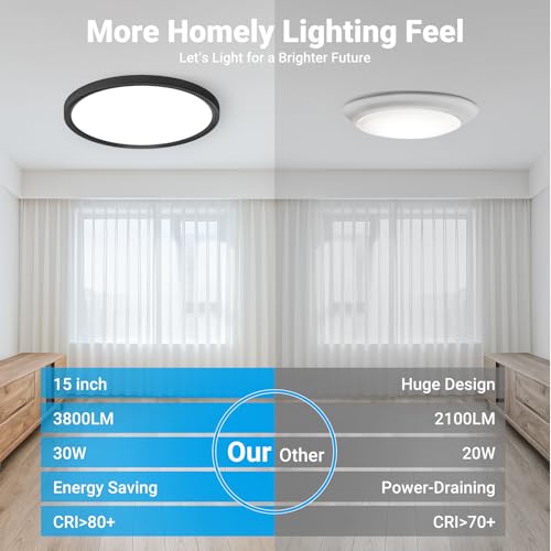 2 Pack LED Flush Mount Ceiling Light (2 Count)
