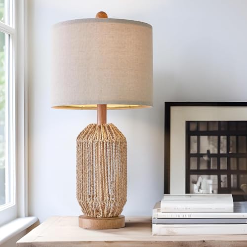 21" Boho Table Lamp for Living Room
