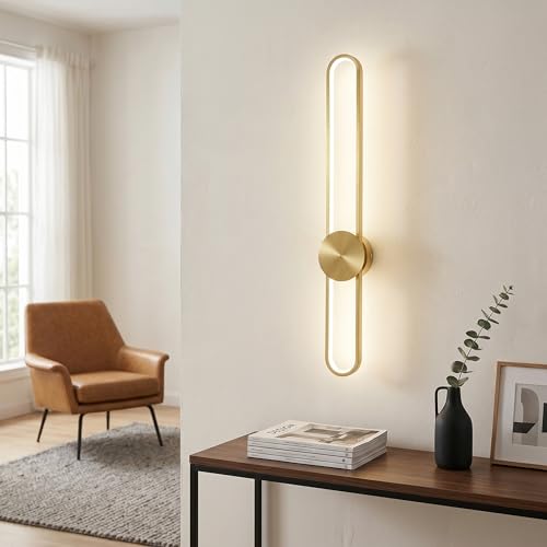 Modern Wall Sconce 4000K Dimmable LED Wall Light Fixture
