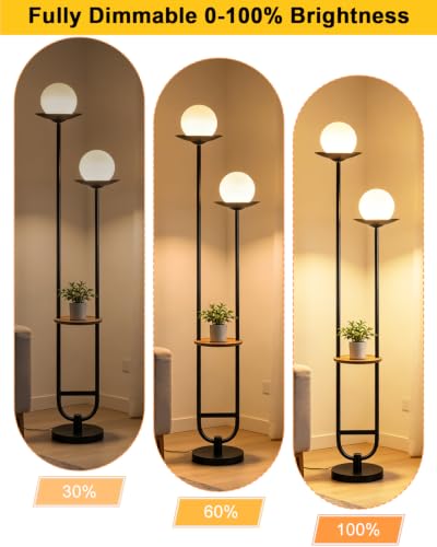 63IN Black Floor Lamp with U Pole (2 Count)