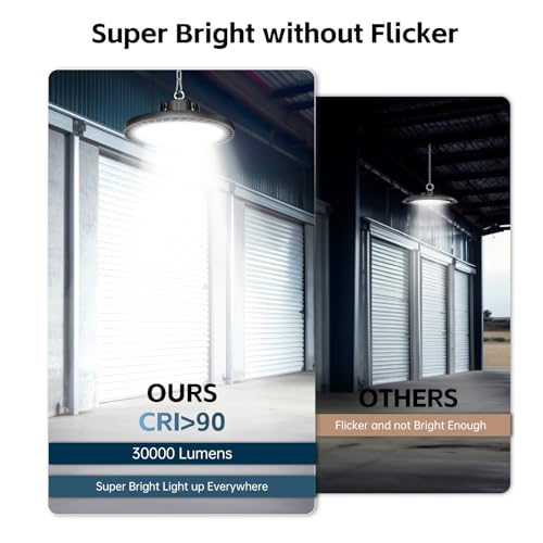 UFO LED High Bay Lights 200W 30000LM 5000K 6 Pack (6 Count)