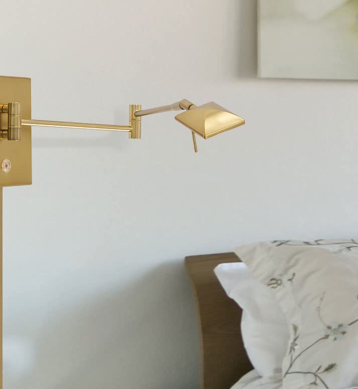 P4328 248 George's Reading Room LED Swing Arm Wall Lamp