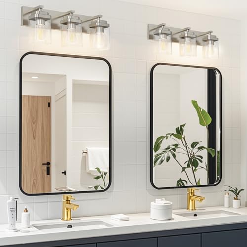 Brushed Nickel Bathroom Light Fixtures