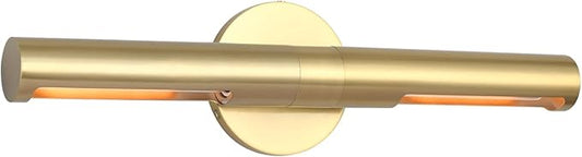 2 Lights Brass Bathroom Vanity Light Fixtures, Modern Metal Shade Wall Sconce, Bathroom Sconces Wall Lighting, Room Decor Picture Light, Wall Lights for Mirror, Living Room, Hallway