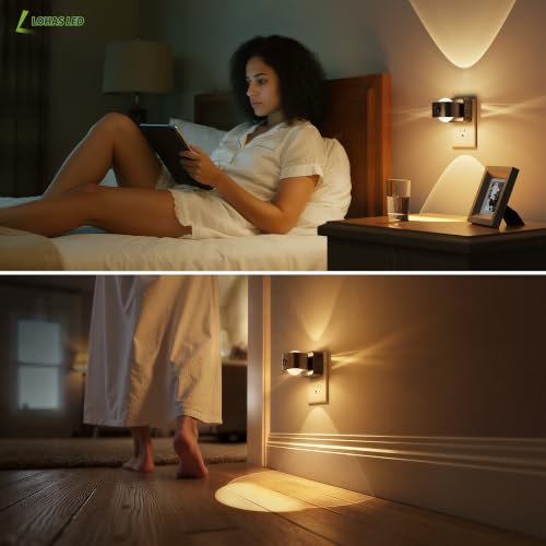 Night Light Motion Sensor Night Lights Plug in Wall Projector (2 Count)