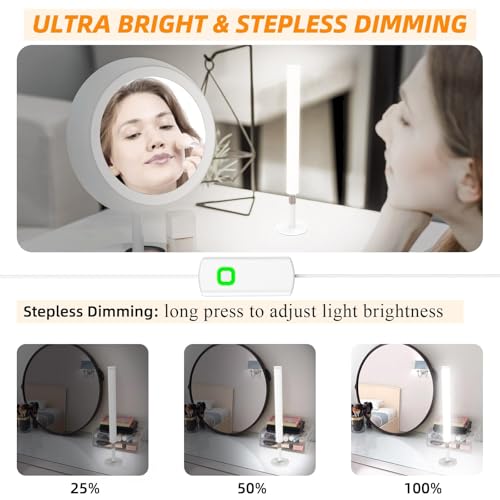 2 Packs LED Vanity Lights for Mirror with 5 Color Temperature for Makeup (2 Count)