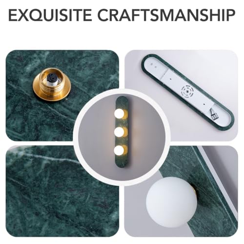 Modern Green Marble Wall Sconce