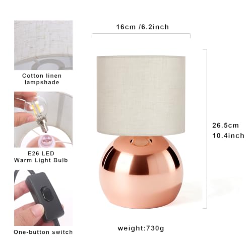 Modern Rose Gold Table Lamp