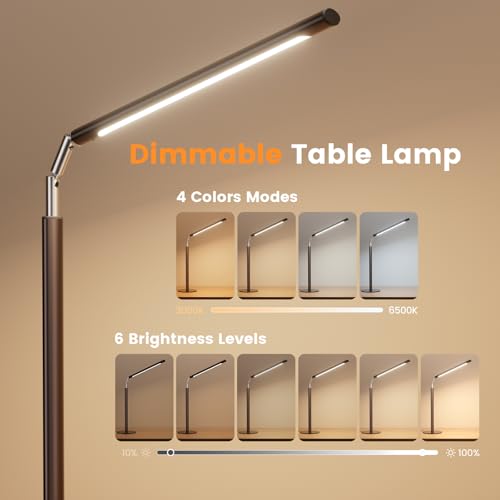 Brown LED Desk Lamp